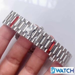 ĐỒNG HỒ NAM ROLEX DAY-DATE DÂY KIM LOẠI MẶT MÀU ĐEN REPLICA 36MM 5 ĐỒNG HỒ CƠ NAM DÂY KIM LOẠI MẶT MÀU ĐEN ROLEX DAY-DATE REPLICA 1:1 CAO CẤP 36MM