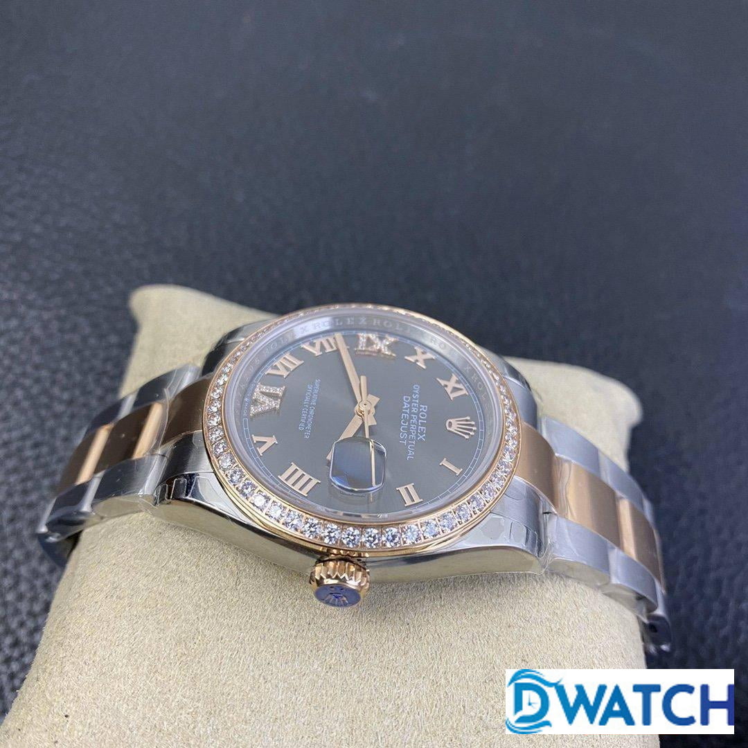 ĐỒNG HỒ CƠ NAM ĐÍNH ĐÁ ROLEX DATEJUST EW FACTORY REPLICA 1:1 CAO CẤP 36MM ĐỒNG HỒ CƠ NAM ĐÍNH ĐÁ ROLEX DATEJUST EW FACTORY REPLICA 1:1 CAO CẤP 36MM