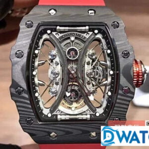 ĐỒNG HỒ NAM RICHARD MILLE RM53-01 MẶT SỐ ĐEN DÂY ĐEO ĐỎ FAKE 43X50MM 2 ĐỒNG HỒ NAM RICHARD MILLE RM53-01 MẶT SỐ ĐEN DÂY ĐEO ĐỎ FAKE 43X50MM