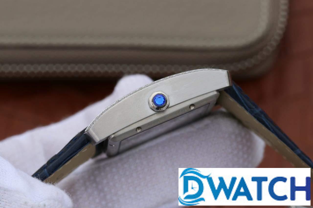 6032b576b23c1a3 ĐỒNG HỒ NỮ CARTIER " ANDY LAU " MÀU XANH ĐÍNH ĐÁ FAKE CAO CẤP 34X44MM