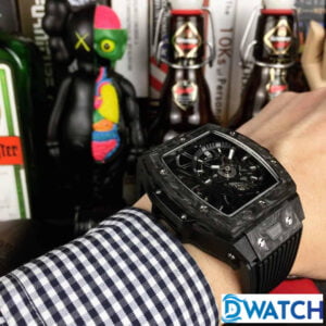 ĐỒNG HỒ NAM HUBLOT SPRIT OF BIG BANG TOURBILLON MÀU ĐEN NAM TÍNH FAKE 44MM 3 ĐỒNG HỒ NAM HUBLOT SPRIT OF BIG BANG TOURBILLON MÀU ĐEN NAM TÍNH FAKE 44MM