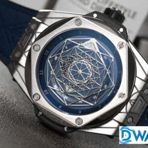 HUBLOT BIG BANG SANG BLEU REPLICA WATCHES BLUE DIAL RUBBER STRAP AUTOMATIC 45MM 2 ĐỒNG HỒ HUBLOT CƠ NAM HUBLOT BIG BANG SANG BLEU REPLICA 1:1 CAO CẤP 45MM
