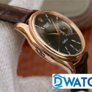ĐỒNG HỒ NAM ROLEX CELLINI CƠ DÂY DA MẶT TRẮNG MKS FACTORY REPLICA CAO CẤP 39MM 4 ĐỒNG HỒ CƠ NAM DÂY DA MẶT TRẮNG ROLEX CELLINI MKS FACTORY REPLICA 1:1 CAO CẤP 39MM