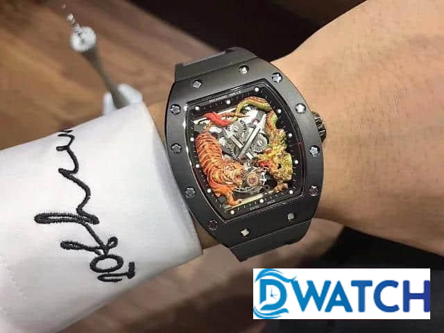 ĐỒNG HỒ NAM RICHARD MILLE RM51-01 RỒNG HỒ DÂY CAO SU ĐEN FAKE 43X50MM ĐỒNG HỒ NAM RICHARD MILLE RM51-01 RỒNG HỒ DÂY CAO SU ĐEN FAKE 43X50MM