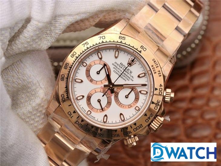ĐỒNG HỒ CƠ NAM 6 KIM MÀU ROSE GOLD ROLEX DAYTONA CHRONOGRAPH REP 1:1 CAO CẤP 40MM ĐỒNG HỒ CƠ NAM 6 KIM MÀU ROSE GOLD ROLEX DAYTONA CHRONOGRAPH REP 1:1 CAO CẤP 40MM