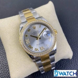 ĐỒNG HỒ NAM ROLEX DATEJUST MÁY CƠ DÂY KIM LOẠI EW FACTORY FAKE 1:1 36MM 2 ĐỒNG HỒ NAM MÁY CƠ DÂY KIM LOẠI ROLEX DATE JUST EW FACTORY REPLICA 1:1 CAO CẤP 36MM