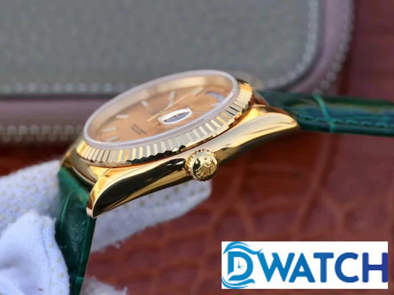 ĐỒNG HỒ ROLEX OYSTER PERPETUAL DAY-DATE NAM MÁY CƠ DÂY DA REPLICA 1:1 CAO CẤP 36MM ĐỒNG HỒ ROLEX OYSTER PERPETUAL DAY-DATE NAM MÁY CƠ DÂY DA REPLICA 1:1 CAO CẤP 36MM