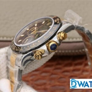 ĐỒNG HỒ NAM ROLEX DAYTONA 6 KIM MÀU DEMI CHRONOGRAPH REPLICA CAO CẤP 40MM 3 ĐỒNG HỒ CƠ NAM 6 KIM MÀU DEMI ROLEX DAYTONA CHRONOGRAPH REPLICA 1:1 CAO CẤP 40MM