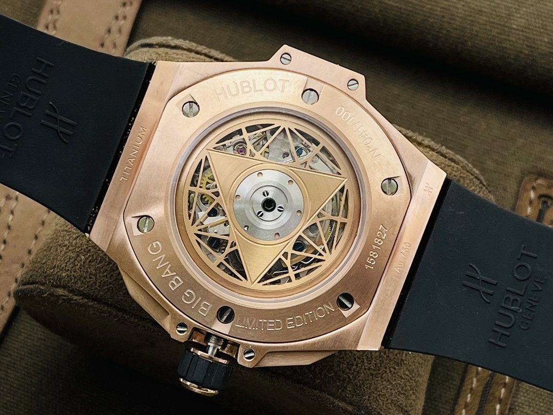 ĐỒNG HỒ ĐÍNH ĐÁ CƠ NAM HUBLOT BIG BANG SANG BLEU ll CHRONOGRAPH KING GOLD REP 1:1 45MM ĐỒNG HỒ ĐÍNH ĐÁ CƠ NAM HUBLOT BIG BANG SANG BLEU ll CHRONOGRAPH KING GOLD REP 1:1 45MM