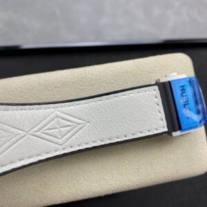 HUBLOT BIG BANG SANG BLEU ll GOOD IMITATION WATCHES RHINESTONE CASE WHITE DIAL RUBBER STRAP 45MM 5 ĐỒNG HỒ CƠ NAM ĐÍNH ĐÁ MÀU TRẮNG HUBLOT BIG BANG SANG BLEU REPLICA 1:1 CAO CẤP 45MM