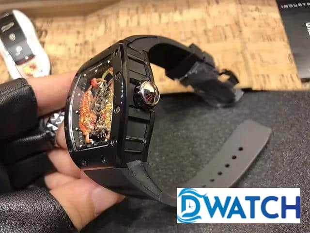 ĐỒNG HỒ NAM RICHARD MILLE RM51-01 RỒNG HỒ DÂY CAO SU ĐEN FAKE 43X50MM ĐỒNG HỒ NAM RICHARD MILLE RM51-01 RỒNG HỒ DÂY CAO SU ĐEN FAKE 43X50MM