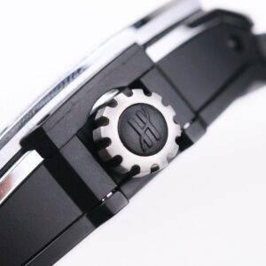 HUBLOT SPIRIT OF BIG BANG TOURBILLON LUXURY FAKE WATCHES RHINESTONE CASE BLACK DIAL RUBBER STRAP 45MM 5 ĐỒNG HỒ NAM ĐÍNH ĐÁ HUBLOT SPIRIT OF BIG BANG REPLICA 1:1 CAO CẤP 45MM