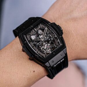 HUBLOT SPIRIT OF BIG BANG TOURBILON LUXURY REPLICA WATCHES ALL BLACK 45MM 5 ĐỒNG HỒ NAM HUBLOT SPIRIT OF BIG BANG TOURBILON REPLICA 1:1 CAO CẤP 45MM