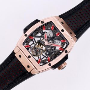 HUBLOT SPIRIT OF BIG BANG TOURBILON KING GOLD IMITATION WATCHES RED HOURS ROSE GOLD PLATE 45MM 1 ĐỒNG HỒ HUBLOT SPIRIT OF BIG BANG TOURBILON KING GOLD REP 1:1 CAO CẤP 45MM
