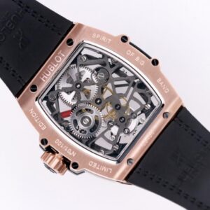 HUBLOT SPIRIT OF BIG BANG TOURBILON KING GOLD IMITATION WATCHES RED HOURS ROSE GOLD PLATE 45MM 5 ĐỒNG HỒ HUBLOT SPIRIT OF BIG BANG TOURBILON KING GOLD REP 1:1 CAO CẤP 45MM