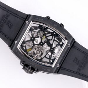 HUBLOT SPIRIT OF BIG BANG TOURBILON BEST REPLICA WATCHES ALL BLACK YELLOW HOURS 45MM 7 ĐỒNG HỒ NAM HUBLOT SPIRIT OF BIG BANG TOURBILON REP 1:1 CAO CẤP 45MM