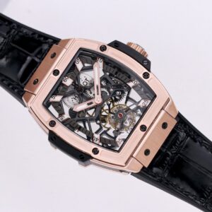 HUBLOT SPIRIT OF BIG BANG TOURBILLON KING GOLD GOOD IMITATION WATCHES ROSE GOLD PLATE RUBBER STRAP 45MM 3 ĐỒNG HỒ NAM HUBLOT SPIRIT OF BIG BANG TOURBILON KING GOLD REPLICA 1:1 CAO CẤP 45MM