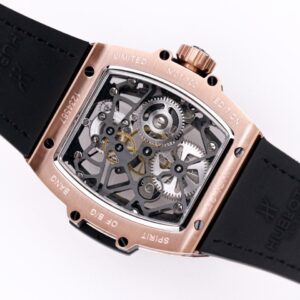 HUBLOT SPIRIT OF BIG BANG TOURBILLON KING GOLD GOOD IMITATION WATCHES ROSE GOLD PLATE RUBBER STRAP 45MM 7 ĐỒNG HỒ NAM HUBLOT SPIRIT OF BIG BANG TOURBILON KING GOLD REPLICA 1:1 CAO CẤP 45MM