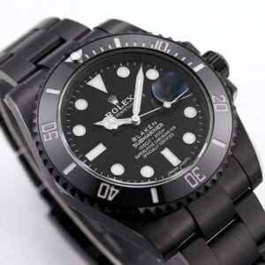 ĐỒNG HỒ NAM ROLEX SUBMARINER BLAKEN MÁY CƠ DÂY KIM LOẠI MÀU ĐEN 40MM 3 ĐỒNG HỒ ROLEX SUBMARINER BLAKEN NAM MÁY CƠ DÂY KIM LOẠI MÀU ĐEN REPLICA 1:1 CAO CẤP 40MM