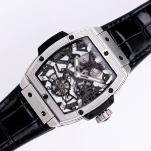 HUBLOT SPIRIT OF BIG BANG TOURBILON IMITATION WATCHES BLACK DIAL TITANIUM CASE RUBBER STRAP 45MM 1 ĐỒNG HỒ REPLICA 1:1 CAO CẤP HUBLOT SPIRIT OF BIG BANG TOURBILON 45MM