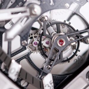 HUBLOT SPIRIT OF BIG BANG TOURBILON IMITATION WATCHES BLACK DIAL TITANIUM CASE RUBBER STRAP 45MM 4 ĐỒNG HỒ REPLICA 1:1 CAO CẤP HUBLOT SPIRIT OF BIG BANG TOURBILON 45MM