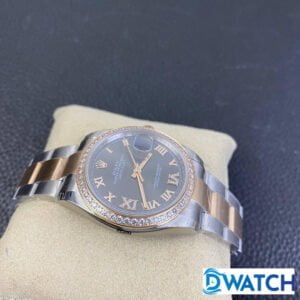 ĐỒNG HỒ NAM ROLEX DATEJUST ĐÍNH ĐÁ EW FACTORY FAKE 1:1 36MM 5 ĐỒNG HỒ CƠ NAM ĐÍNH ĐÁ ROLEX DATEJUST EW FACTORY REPLICA 1:1 CAO CẤP 36MM