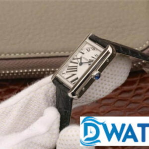 CARTIER TANK W5200018 REPLICA WATCHES STAINLESS STEEL LEATHER STRAP 33X27MM 2 ĐỒNG HỒ NỮ CARTIER TANK W5200018 MẶT SỐ CHỮ NHẬT SANG TRỌNG FAKE 11 33X27MM