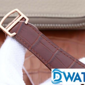 CARTIER TANK ANDY LAU HIGH END REPLICA WATCHES ROSE GOLD PLATE BLACK DIAL CUSTOM LEATHER STRAP 34X44MM 5 ĐỒNG HỒ NỮ CARTIER