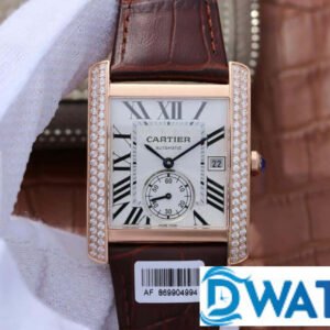 ĐỒNG HỒ NỮ CARTIER " ANDY LAU " 3 KIM CỌC SỐ LA MÃ REPLICA 11 34X44MM