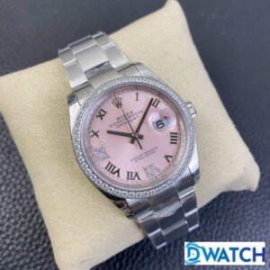 ĐỒNG HỒ NAM ROLEX DATEJUST MÁY CƠ DÂY KIM LOẠI ĐÍNH ĐÁ FAKE 1:1 36MM 2 ĐỒNG HỒ ROLEX DATEJUST MÁY CƠ DÂY KIM LOẠI ĐÍNH ĐÁ REPLICA 1:1 CAO CẤP 36MM