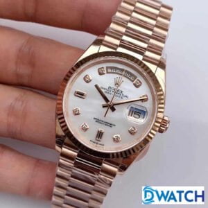 ĐỒNG HỒ NAM ROLEX DAY-DATE DÂY KIM LOẠI MẶT XÀ CỪ FAKE CAO CẤP 36MM 1 ĐỒNG HỒ CƠ NAM DÂY KIM LOẠI ROLEX DAY-DATE MẶT XÀ CỪ REPLCIA 1:1 CAO CẤP 36MM