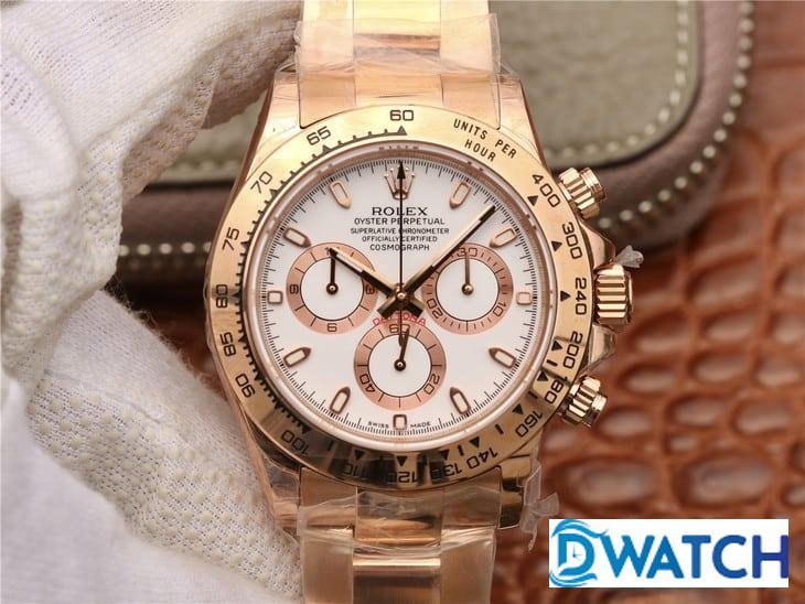 ĐỒNG HỒ CƠ NAM 6 KIM MÀU ROSE GOLD ROLEX DAYTONA CHRONOGRAPH REP 1:1 CAO CẤP 40MM ĐỒNG HỒ CƠ NAM 6 KIM MÀU ROSE GOLD ROLEX DAYTONA CHRONOGRAPH REP 1:1 CAO CẤP 40MM