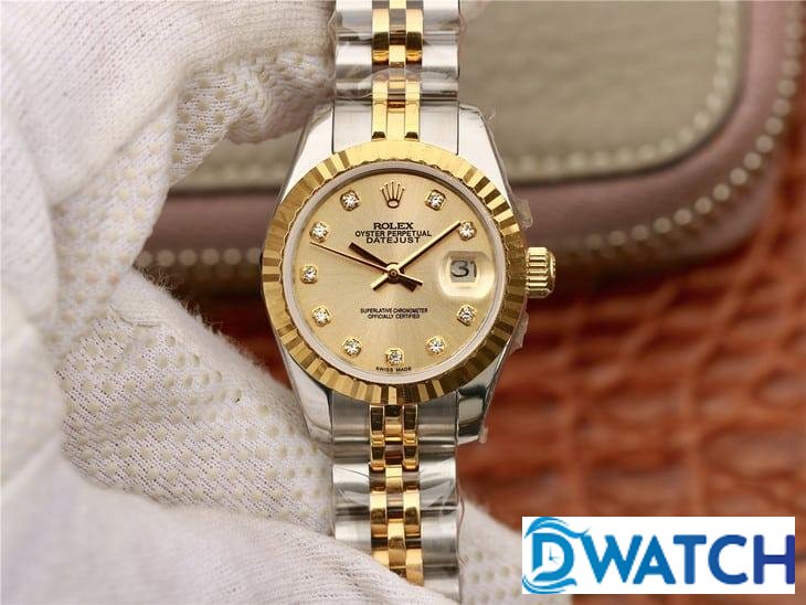 ĐỒNG HỒ NỮ ROLEX DATEJUST 3 KIM MÀU VÀNG HỒNG FAKE CAO CẤP 28MM ĐỒNG HỒ NỮ ROLEX DATEJUST 3 KIM MÀU VÀNG HỒNG FAKE CAO CẤP 28MM