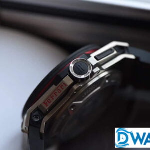 HUBLOT BIG BANG FERRARI F3 HIGH END WATCH REPLICAS BLACK CERAMIC CASE CARBON FIBER 44MM 5 ĐỒNG HỒ NAM HUBLOT BIG BANG FERRARI CERAMIC F3 MÀU ĐEN REPLICA 11 44MM