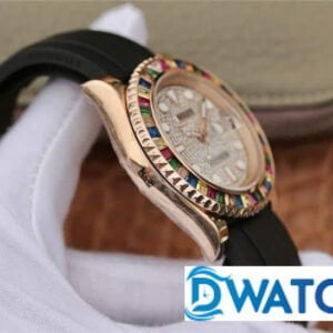 ĐỒNG HỒ NAM CƠ ĐÍNH ĐÁ MÀU ROSE GOLD ROLEX YACHT-MASTER REPLICA CAO CẤP 40MM 4 ĐỒNG HỒ NAM CƠ ĐÍNH ĐÁ MÀU ROSE GOLD ROLEX YACHT-MASTER REPLICA 1:1 CAO CẤP 40MM