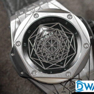 HUBLOT BIG BANG SANG BLEU IMITATION WATCHES BLACK DIAL RUBBER STRAP 45MM 1 ĐỒNG HỒ NAM MÁY CƠ HUBLOT BIG BANG SANG BLEU REPLICA 1:1 CAO CẤP 45MM