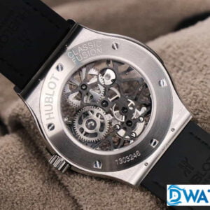HUBLOT CLASSIC FUSION TOURBILON IMITATION WATCHES RHINESTONE BAGUETTE BEZEL RUBBER STRAP 42MM 6 ĐỒNG HỒ HUBLOT NAM ĐÍNH ĐÁ HUBLOT CLASSIC FUSION TOURBILON