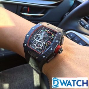 ĐỒNG HỒ NAM RICHARD MILLE RM50-03 MÀU ĐEN SỢI CARBON FAKE CAO CẤP 43X50MM 5 ĐỒNG HỒ NAM RICHARD MILLE RM50-03 MÀU ĐEN SỢI CARBON FAKE CAO CẤP 43X50MM