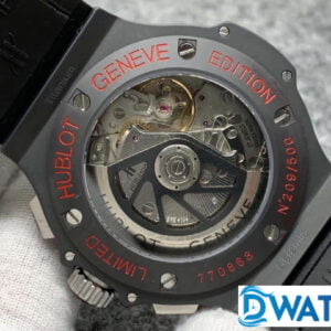 ĐỒNG HỒ NAM HUBLOT BIG BANG RED DEVIL DÂY DA ĐEN CAO CẤP FAKE 11 44MM 6 ĐỒNG HỒ NAM HUBLOT BIG BANG RED DEVIL DÂY DA ĐEN CAO CẤP FAKE 11 44MM