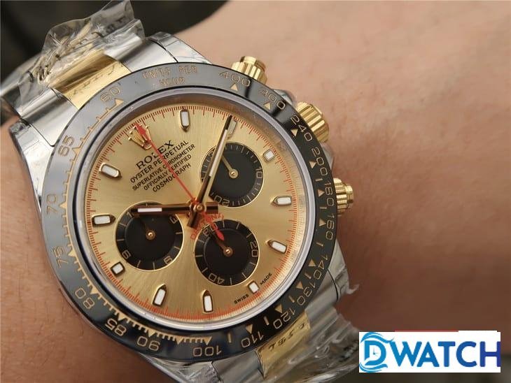ĐỒNG HỒ NAM MÁY CƠ MÀU DEMI ROLEX DAYTONA CHRONOGRAPH REPLICA 1:1 CAO CẤP 40MM ĐỒNG HỒ NAM MÁY CƠ MÀU DEMI ROLEX DAYTONA CHRONOGRAPH REPLICA 1:1 CAO CẤP 40MM