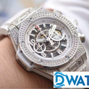 ĐỒNG HỒ NAM HUBLOT BIG BANG LỘ CƠ MÀU TRẮNG TRẺ TRUNG REPLICA 11 44MM 6 ĐỒNG HỒ NAM HUBLOT BIG BANG LỘ CƠ MÀU TRẮNG TRẺ TRUNG REPLICA 11 44MM