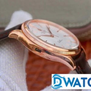 ĐỒNG HỒ NAM ROLEX CELLINI MÁY CƠ DÂY DA MẶT TRẮNG FAKE CAO CẤP 39MM 4 ĐỒNG HỒ NAM MÁY CƠ DÂY DA MẶT TRẮNG ROLEX CELLINI REPLICA 1:1 CAO CẤP 39MM