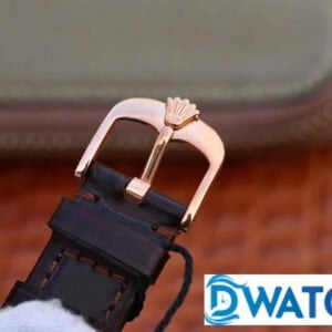 ĐỒNG HỒ NAM ROLEX CELLINI DÂY DA MẶT MÀU ĐEN FAKE 11 39MM 5 ĐỒNG HỒ CƠ NAM DÂY DA MẶT MÀU ĐEN ROLEX CELLINI REPLICA 1:1 CAO CẤP 39MM