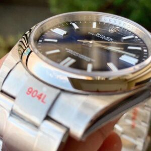 ĐỒNG HỒ NAM ROLEX OYSTER PERPETUAL NAM MÁY CƠ CỌC DẠ QUANG FAKE 1:1 41MM 2 ĐỒNG HỒ ROLEX OYSTER PERPETUAL NAM MÁY CƠ DÂY KIM LOẠI 3 KIM CỌC SỐ DẠ QUANG REP 1:1 CAO CẤP 41MM