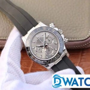 ĐỒNG HỒ NAM ROLEX DAYTONA DÂY CAO SU MẶT XÁM CHRONOGRAPH REPLICA 1:1 40MM 1 ĐỒNG HỒ CƠ NAM DÂY CAO SU MẶT XÁM ROLEX DAYTONA CHRONOGRAPH REP 1:1 CAO CẤP 40MM