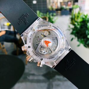 HUBLOT BIG BANG UNICO CHRONOGRAPH GOOD IMITATION WATCHES SAPPHIRE CASE BLACK DIAL RUBBER STRAP 45MM 6 ĐỒNG HỒ NAM MÁY CƠ 5 KIM HUBLOT BIG BANG CHRONOGRAPH REPLICA 1:1 CAO CẤP 45MM
