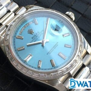 ĐỒNG HỒ NAM ROLEX DAY-DATE MÁY CƠ DÂY KIM LOẠI ĐÍNH ĐÁ REPLICA CAO CẤP 40MM 3 ĐỒNG HỒ ROLEX DAY-DATE NAM MÁY CƠ DÂY KIM LOẠI ĐÍNH ĐÁ REPLICA 1:1 CAO CẤP 40MM