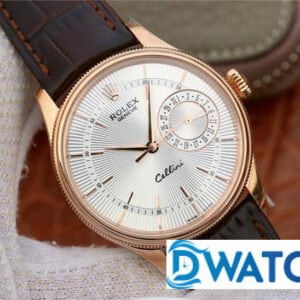 ĐỒNG HỒ NAM ROLEX CELLINI MÁY CƠ DÂY DA MẶT TRẮNG MKS FACTORY REPLICA 39MM 2 ĐỒNG HỒ ROLEX CELLINI NAM MÁY CƠ DÂY DA MẶT TRẮNG MKS FACTORY REPLICA 1:1 CAO CẤP 39MM