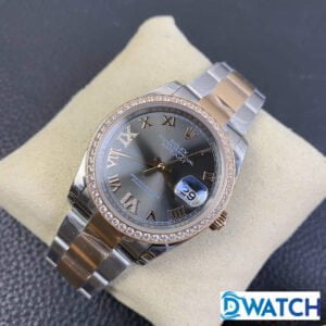 ĐỒNG HỒ NAM ROLEX DATEJUST ĐÍNH ĐÁ EW FACTORY FAKE 1:1 36MM 3 ĐỒNG HỒ CƠ NAM ĐÍNH ĐÁ ROLEX DATEJUST EW FACTORY REPLICA 1:1 CAO CẤP 36MM