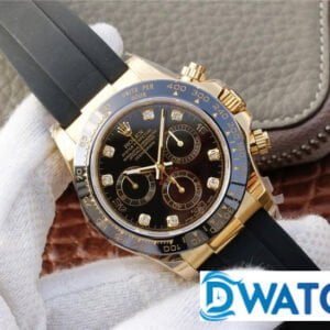 ĐỒNG HỒ NAM ROLEX DAYTONA DÂY CAO SU CHRONOGRAPH REPLICA 1:1 40MM 1 ĐỒNG HỒ CƠ NAM DÂY CAO SU ROLEX DAYTONA CHRONOGRAPH REPLICA 1:1 CAO CẤP 40MM
